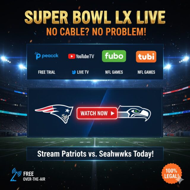 Super Bowl LX 2026 live
