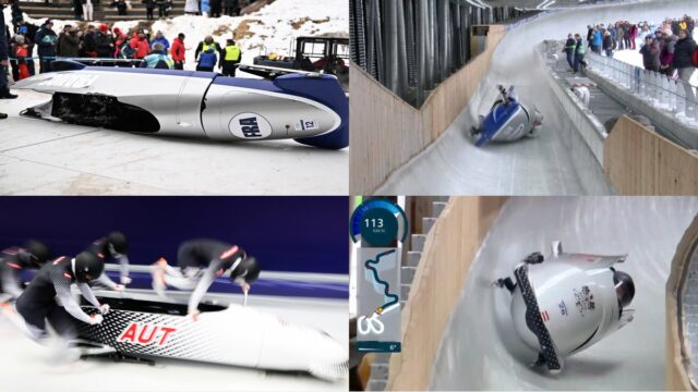 Three bobsleds crash around same turn du