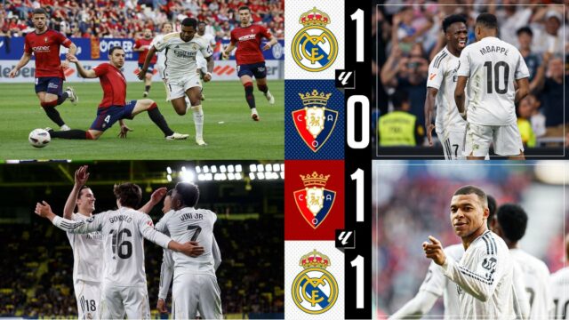 Dominant Real Madrid claim 4-2 win at Os