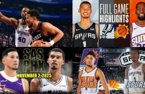 Suns vs Spurs Recap: Devin Booker Dominates as Phoenix Downs Wembanyama’s Spurs 130-118