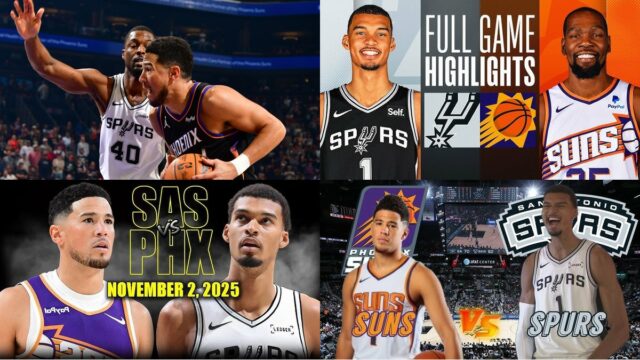 San Antonio Spurs vs Phoenix Suns Nov 2,