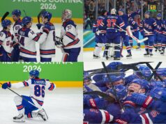 USA Mens Hockey Scores: Team USA Dominates Slovakia 6-2 to Clinch Gold Medal Game Berth