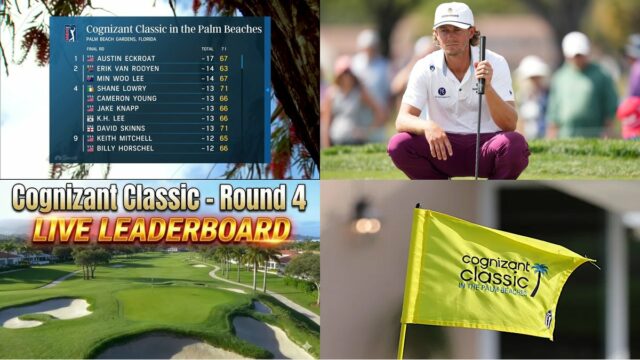 Cognizant - A live look at the leaderboa