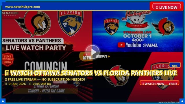 Ottawa Senators vs Florida Panthers Live Stream: How to Watch NHL Match, Prediction & Start Time