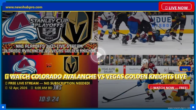 Colorado Avalanche vs Vegas Golden Knights Live Stream: How to Watch NHL Action Today