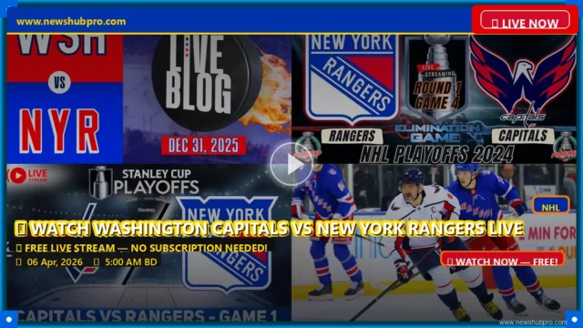 washington-capitals-vs-new-york-rangers Capitals vs Rangers Live: How to Watch, Prediction & NHL Odds (Apr 6)